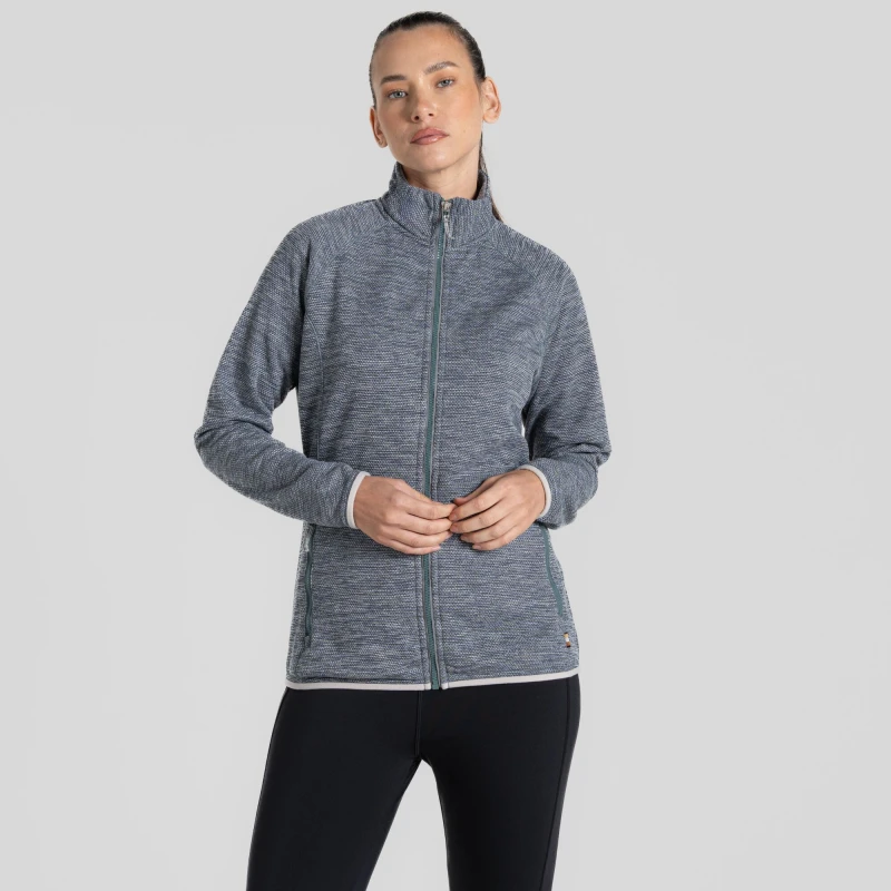 Image of Craghoppers Womens Tarvos Insulating Expedition Fleece Jacket in Mid Grey Size: 6 Mid Grey Female 6