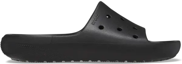 image of Crocs Unisex Classic 2.0 Slides Black M10