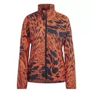 adidas Fast AOP Ladies running Jacket - Orange