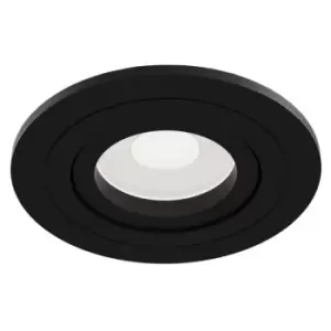 image of Netlighting Atom Recessed Downlight Black, 1 Light, GU10