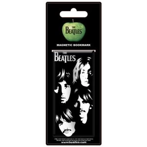 image of The Beatles - Illustrated Faces Magnetic Bookmark