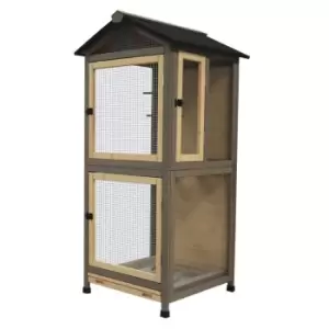 Image of Duvo+ Aviary Citadel Country 70X70X151cm Wood
