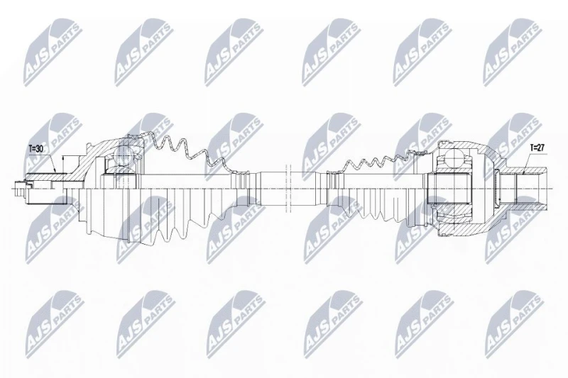 Image of NTY Drive shaft NTY NPW-ME-114