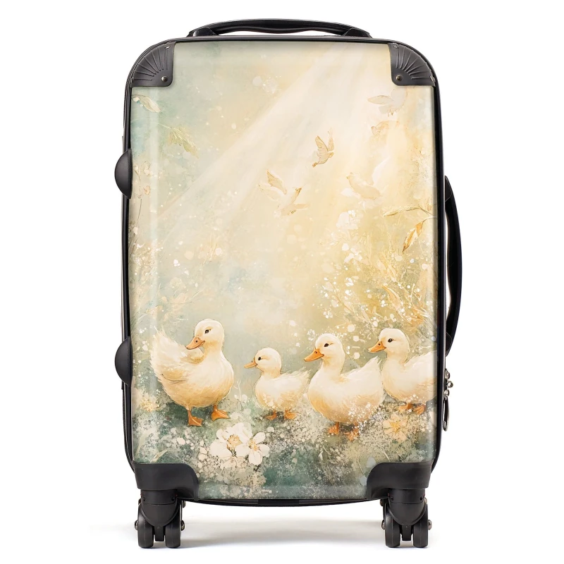 Image of Designer Luggage Ava Sterling: 00020 Suitcase in Yellow Size: Large Yellow Unisex Large
