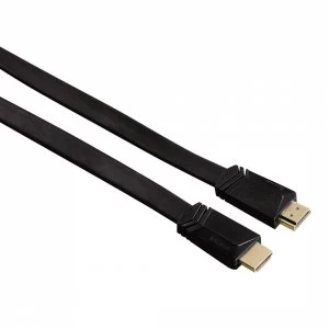 Hama High Speed HDMI Cable Plug - Plug Flat Ethernet 3m