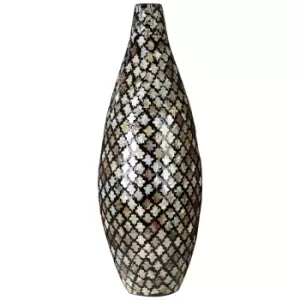 image of 62cm Gold Mosaic Bamboo Vase