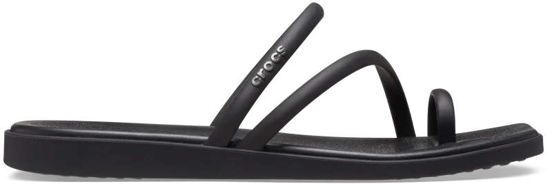Image of Crocs Miami Toe Loop Sandals in Black UK 4 (EU 37)