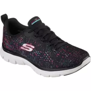 Image of Skechers Womens Flex Appeal 4.0 Vivid Spirit Laced Trainers UK Size 5 (EU 38)
