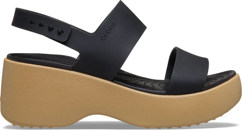 Image of Crocs Women Brooklyn Sky Sandals Black/Cashew 9