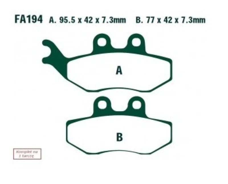 Image of EBC Brakes FA194 Brake pad set Brake Pad Set,disc brake (402)