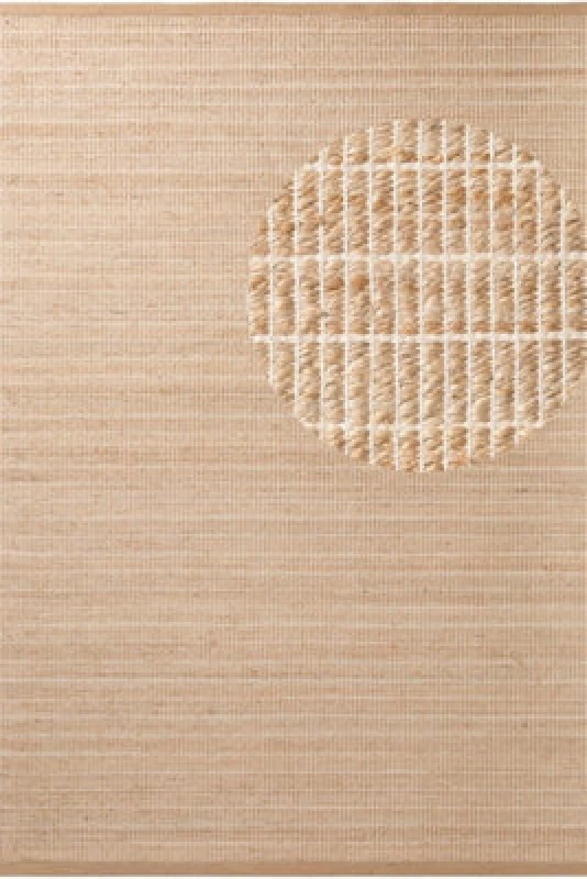 Image of The Rugs Villeroy & Boch 1829 Jute Rug Birka Natural Gold Handwoven