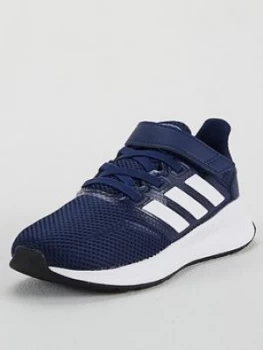 Image of Adidas Runfalcon Childrens Trainers - Dark Blue