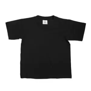 Image of B&C Kids/Childrens Exact 150 Short Sleeved T-Shirt (12-14) (Black)