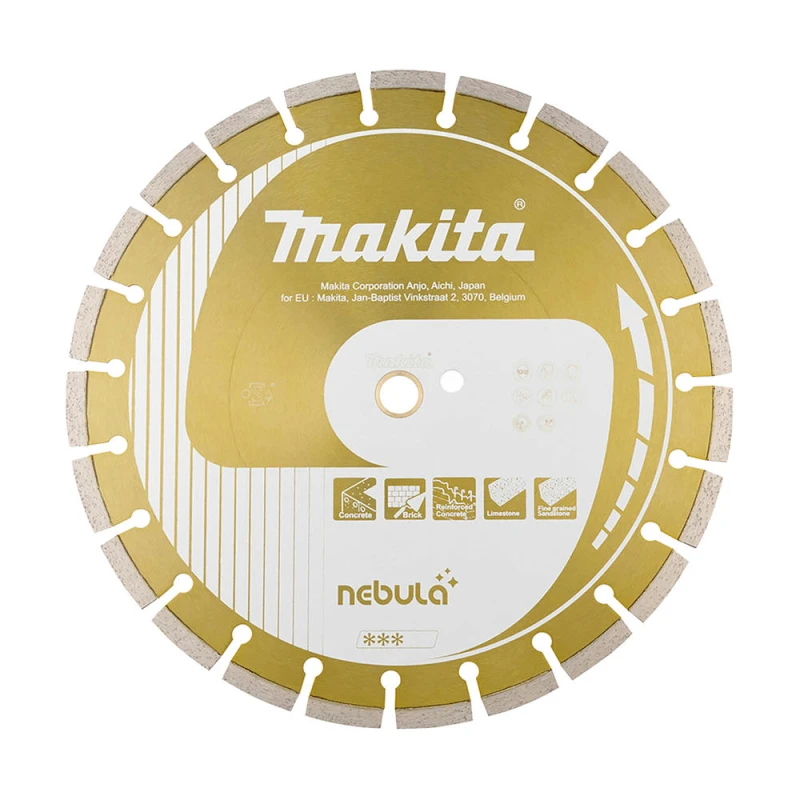 Image of Makita Nebula Wet & Dry Diamond Wheel Cutting Disc 450mm 3.4mm Pack of 1 B-54075