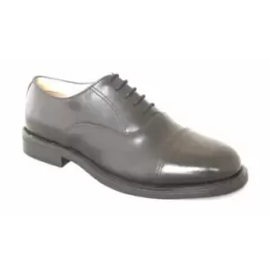Image of Grafters Mens Capped Oxford Cadet Shoe (9 UK) (Black)