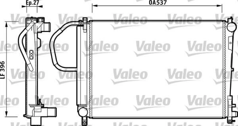 Image of Engine radiator VALEO 732883