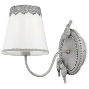 image of Bouquet Wall Candle Lamp Grey, 1 Light, E14