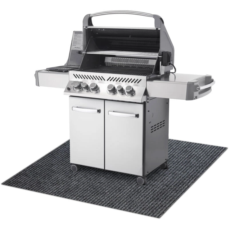 Image of RUGSX Rugsx - Protective grill mat gin 2126 for the terrace, outdoor - grey grey 80x200cm @234195