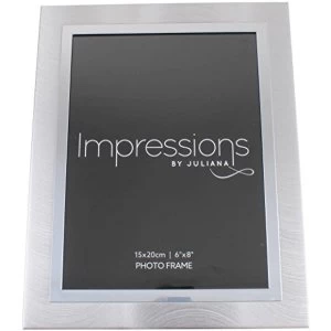 image of 6" x 8" - Impressions Two Tone Photo Frame