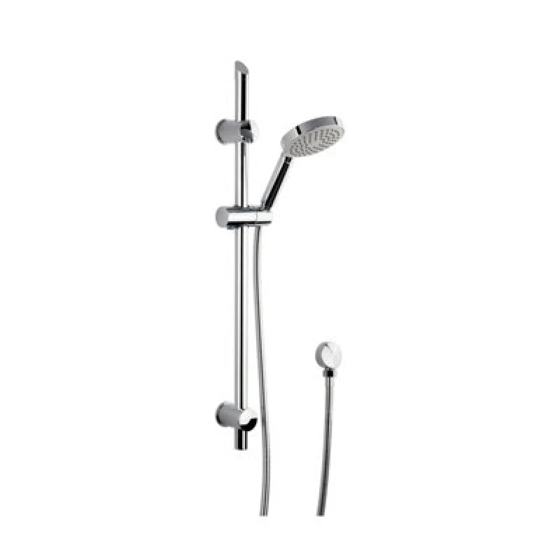 Image of Balterley Slide Rail Shower Kit Single Function Head Outlet Elbow Chrome Silver