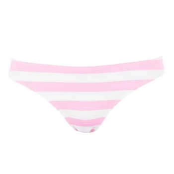 image of Jack Wills Midgrove String Bikini Bottoms - Pink STRIPE 070