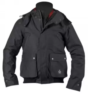 Image of Helstons Walk Motorcycle Textile Jacket, black, Size L, black, Size L