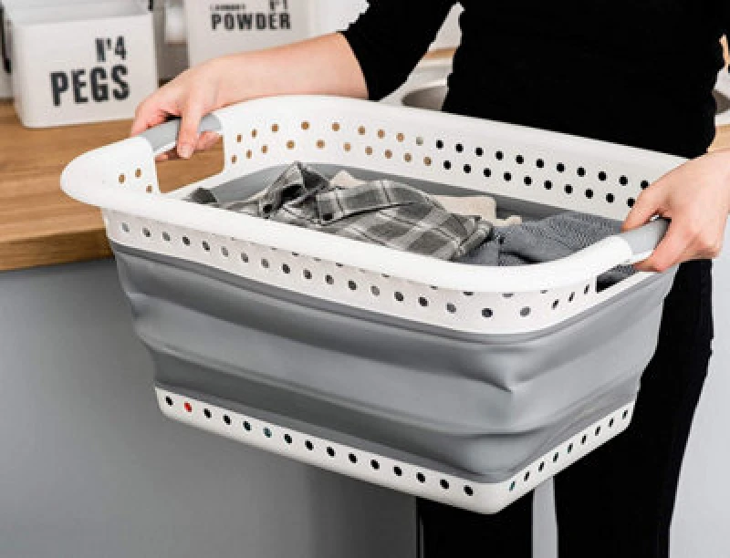 Image of Ashley Collapsible Laundry Basket - 37L