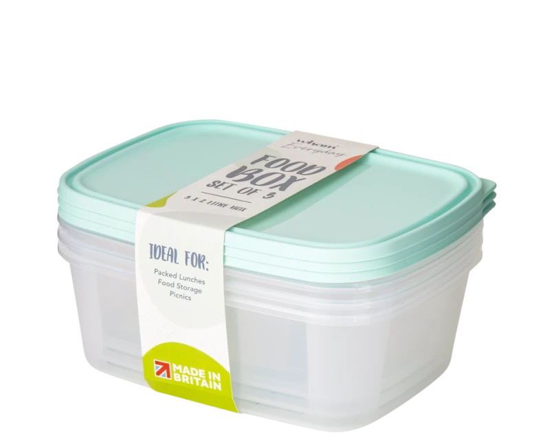 Image of Set of 3 2L Food Storage Boxes