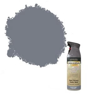 Image of Rust-Oleum Universal Slate grey Gloss Multi-surface Spray Paint 400ml