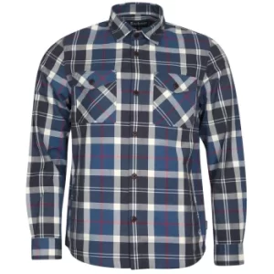 Image of Barbour Mens Canwell Overshirt Summer Navy Large