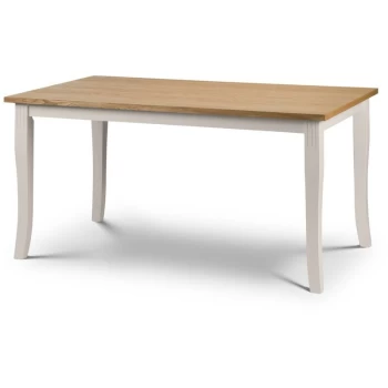 Image of Johanna - Oak & Elephant Grey Dining Room Table