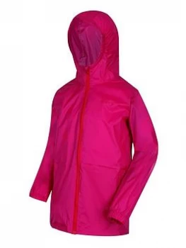Image of Boys, Regatta Kids Pack-it Waterproof Jacket III - Pink, Fuchsia, Size 13 Years