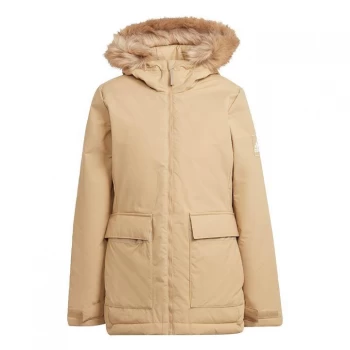 adidas Utilitas Hooded Parka Womens - Beige Tone