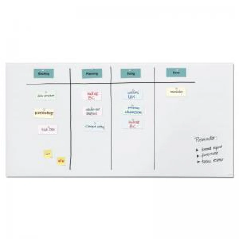 Image of Artverum Magnetic Glass Drywipe Board Matt Super White 2000x1000 DD - GL525