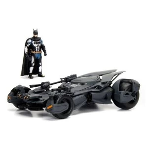 Image of Batmobile with Figure 2017 Justice League Movie Jada Diecast Model 124