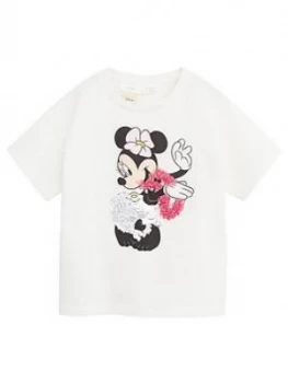 image of Mango Girls Minnie Mouse Tshirt - White