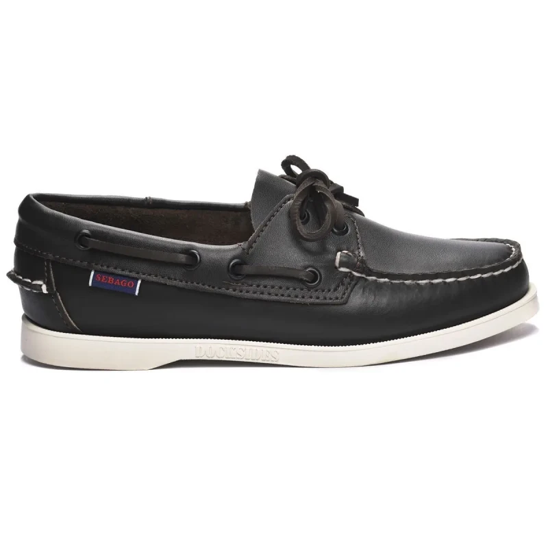 Image of Sebago Womens boat shoes Sebago Portland Marron Female 39