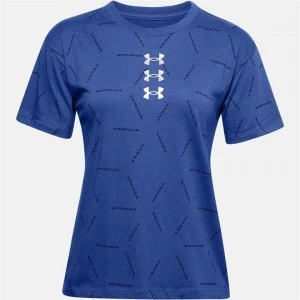 Image of Urban Armor Gear All-Over Graphic Print T-Shirt Ladies - Blue