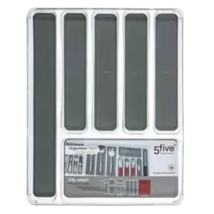 image of 5Five 6 Compartment Cutlery Drawer Tray