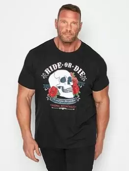 image of BadRhino Ride Or Die T-Shirt - Black, Size 3XL, Men