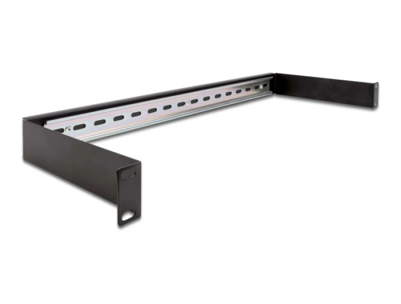 Image of DeLOCK 19″ DIN rail Panel 1U black