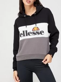 Image of Ellesse Heritage Allesandro Crop Hoodie - Black, Size 8, Women