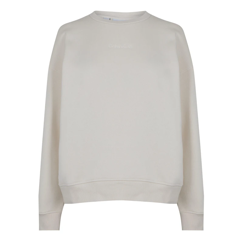 Image of Calvin Klein Golf Womens Crew Sweatshirt Birch female 12 (M)