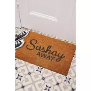 Image of Astley Sashay Away Slogan Coir Door Mat