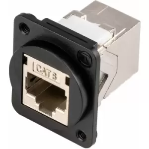 image of TUK LTD SACK3SDSpm Shielded D universal Cat6 through coupler