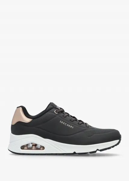 Image of Skechers Uno Shimmer Away Low Trainers 8 (41) Black 27299103280