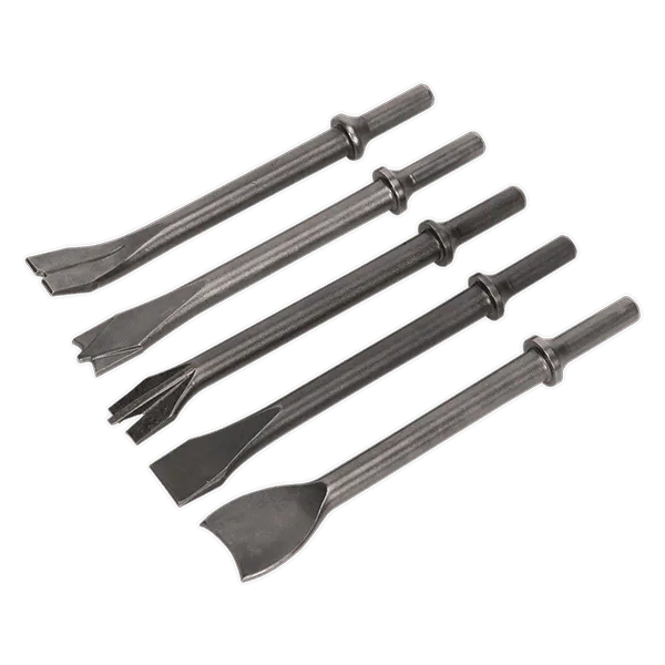 image of Genuine SEALEY AK50 Air Hammer Chisel Set 5pc .401 Shank