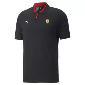 image of Puma Ferrari Polo Shirt Mens - Black