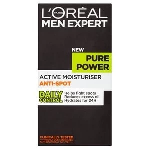 Image of LOreal Men Expert Pure Power Anti-Spot Moisturiser 50ml