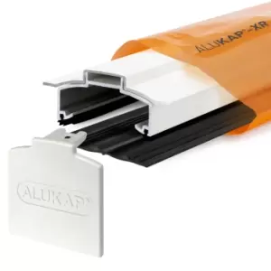 Image of Alukap-XR White Hip Bar 4.8m with 55mm Rafter Gasket